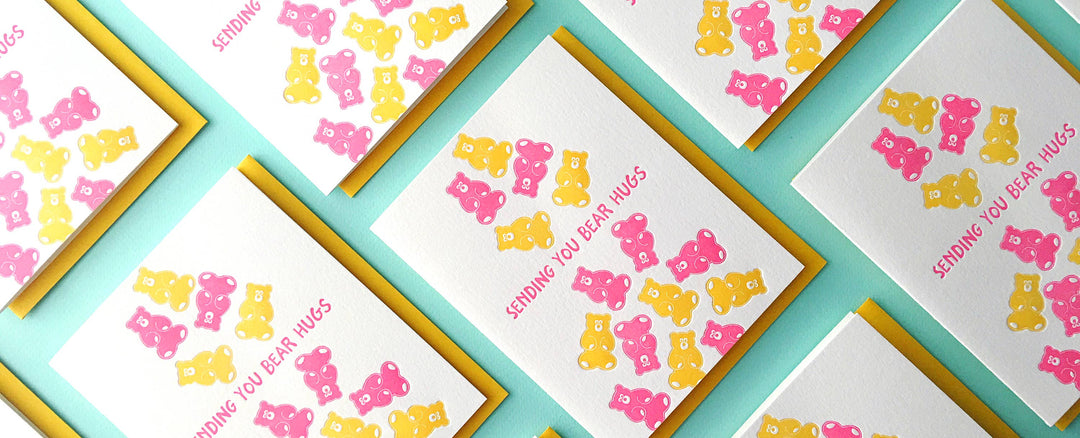 Sending You Bear Hugs - Greeting Card, love, friendship