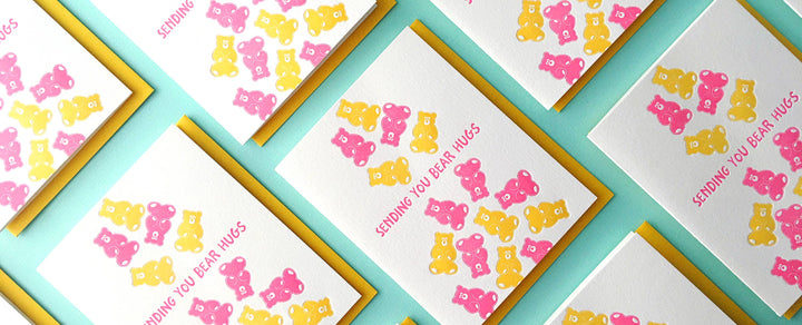 Sending You Bear Hugs - Greeting Card, love, friendship