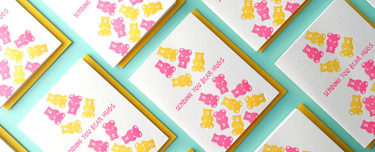 Sending You Bear Hugs - Greeting Card, love, friendship