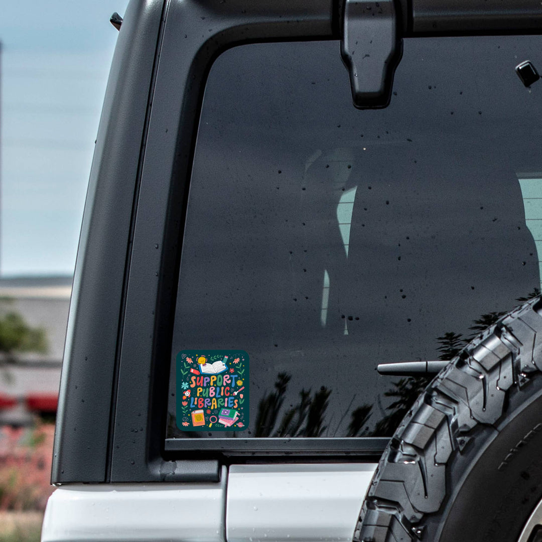 Book Community Schools Library High Quality Vinyl Sticker