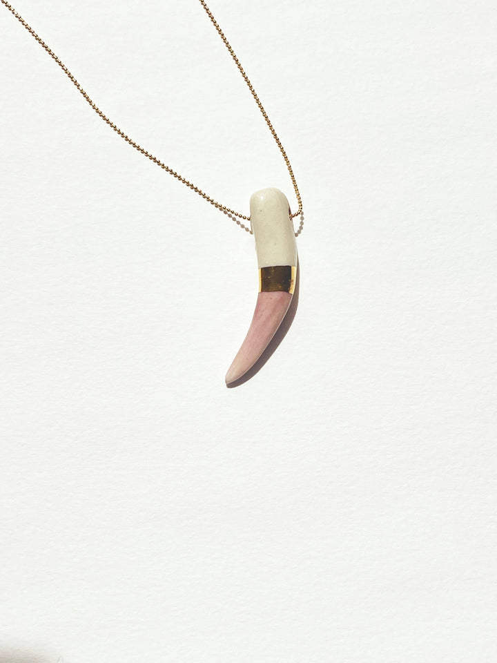 Shark tooth necklace: Lime Green
