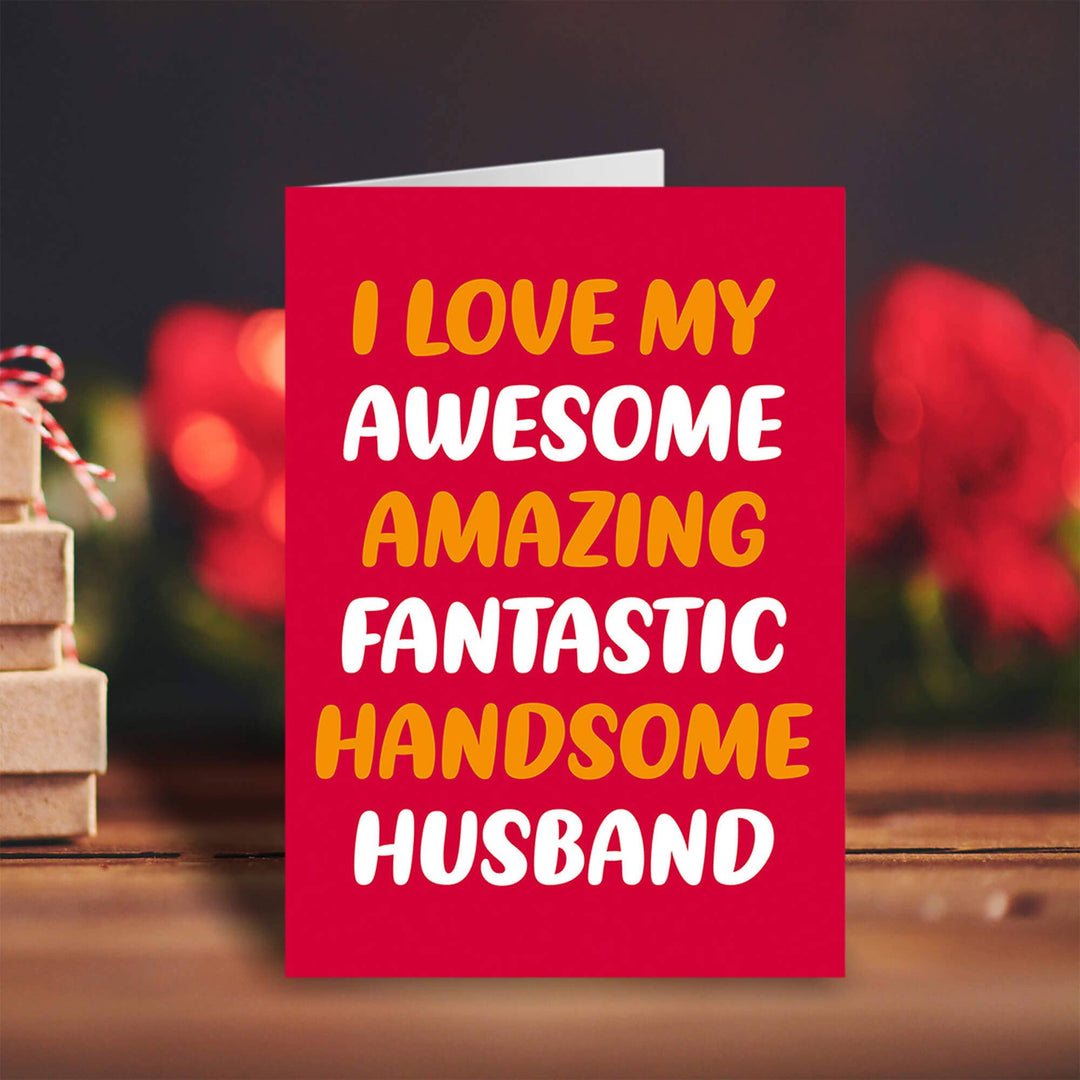 Handsome husband Valentines Greeting Card