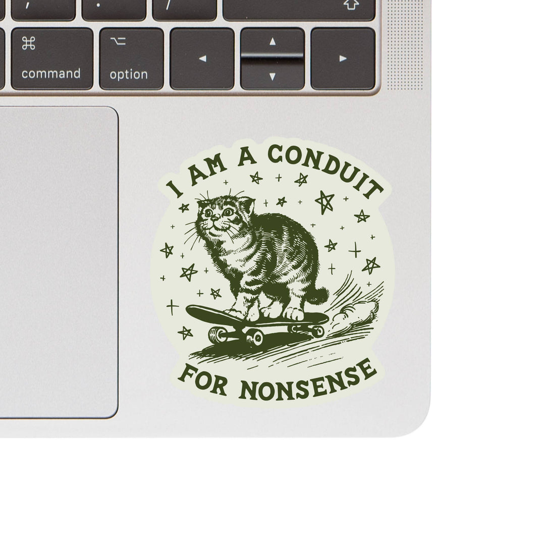 Silly Funny Kitty Cat High Quality Vinyl Sticker