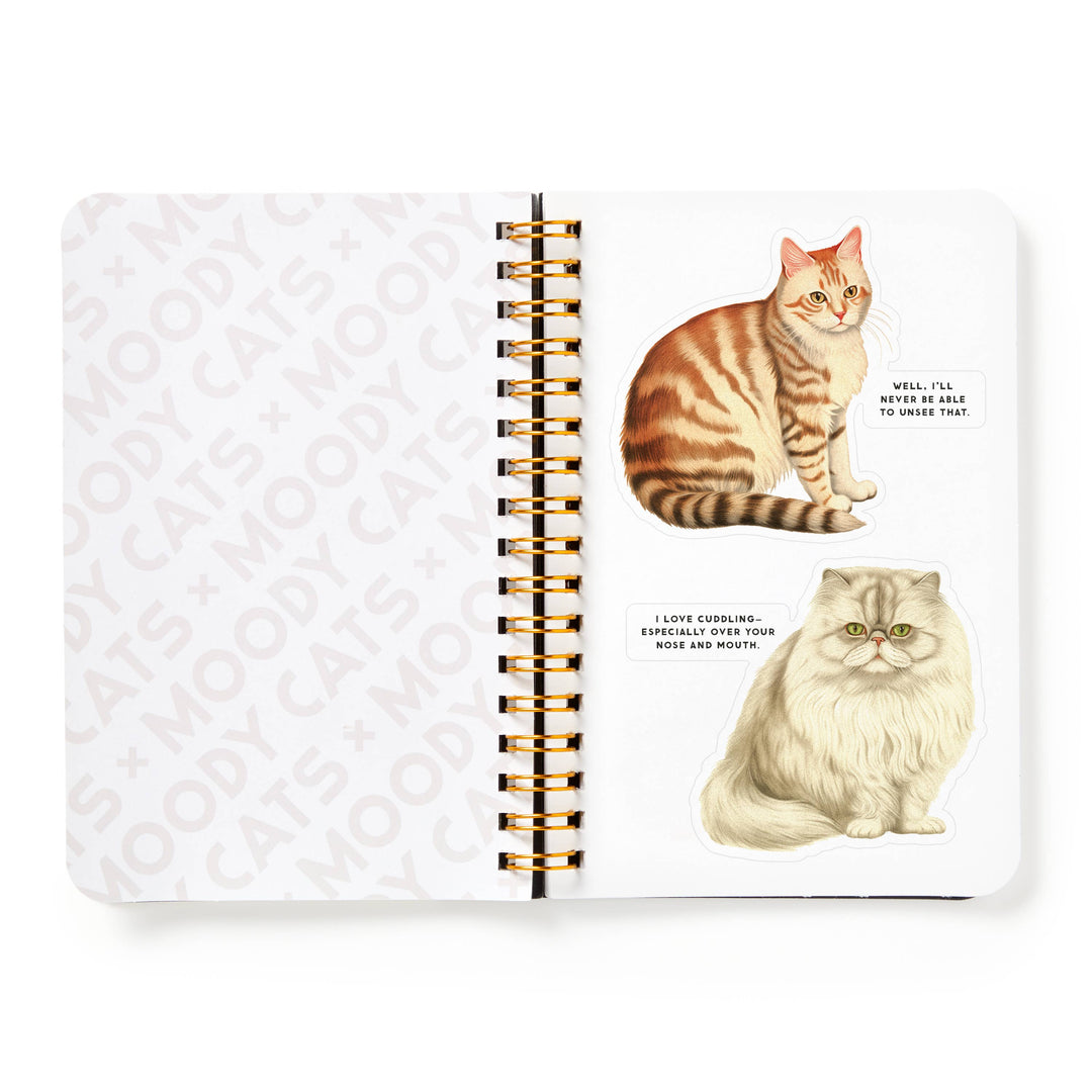 Brass Monkey Moody Cats Sticker Book