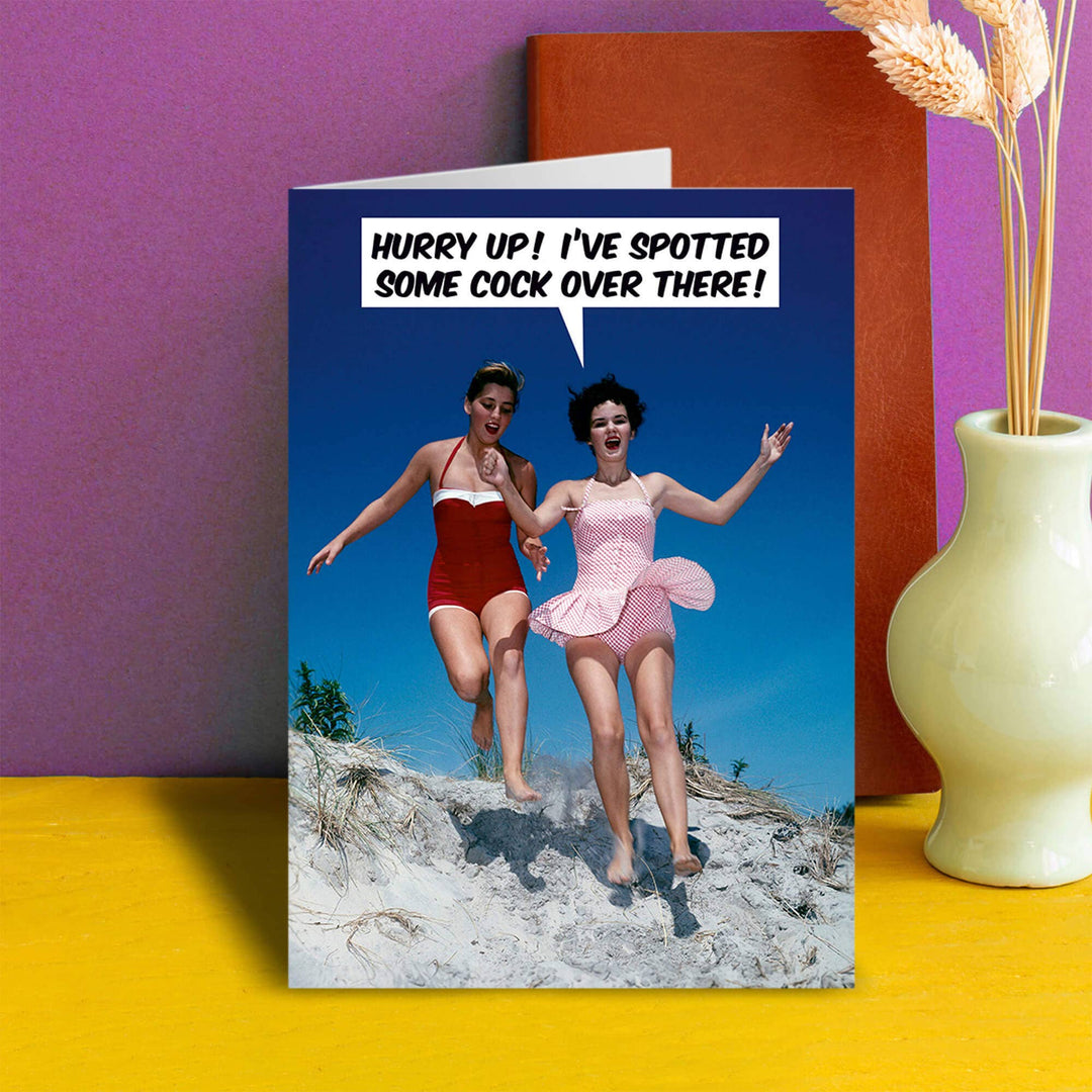 I've Spotted Some Cock Greeting Card