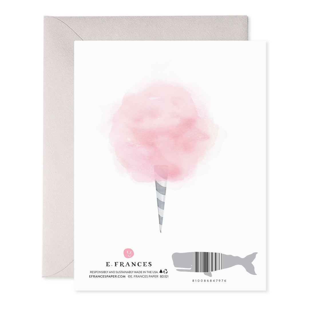 Cotton Candy Birthday Greeting Card