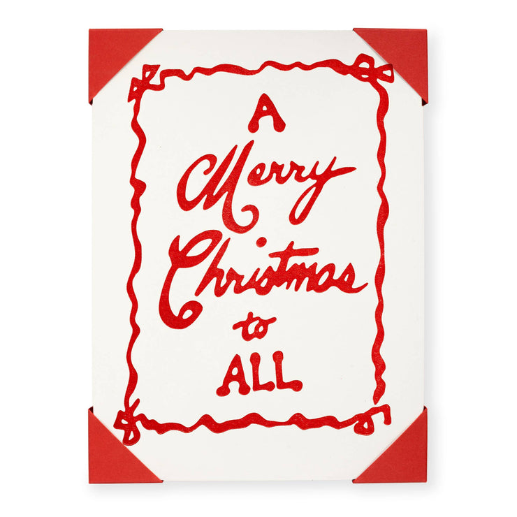 Merry Christmas to All | Christmas Notelet Cards (5-Pack) 🎄