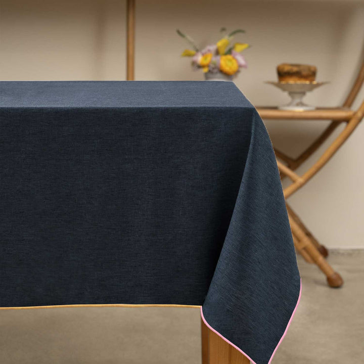 Rainbow Denim Tablecloth: Small