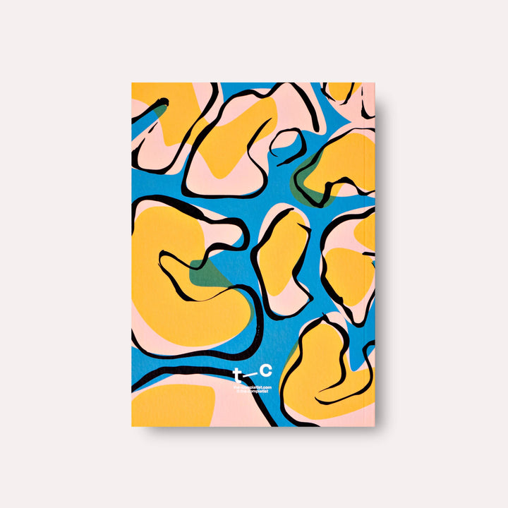 Overlay Flowers No. 1 Lay Flat Undated Weekly Planner Book