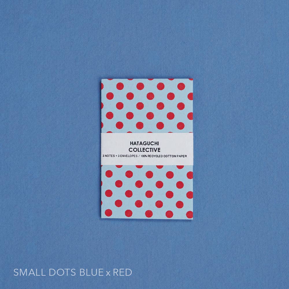 Small Envelope with Notecard Set: DOTS SUPER GOLD