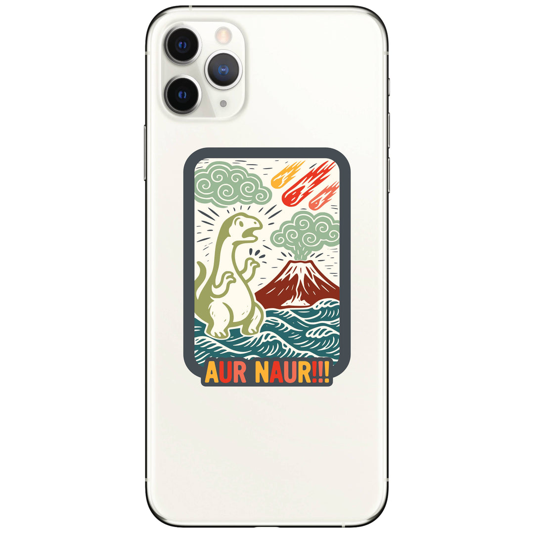 Aur Naur Dinosaur Funny Ironic High Quality Vinyl Sticker
