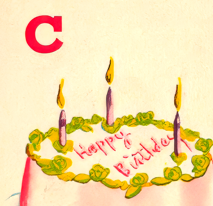 C is for C*NT! birthday card