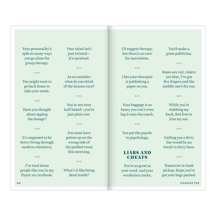 Insults &amp; Comebacks Lines for All Occasions