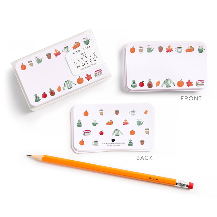 Crisp & Cozy Little Notes® | Fall & Autumn Mini Notecards