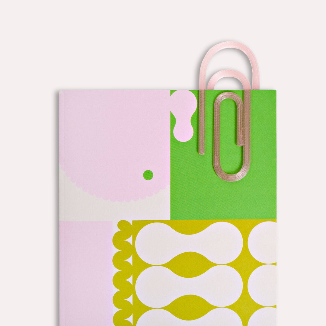 Paperclip Translucent 3D Printed Bookmark: Multicolour