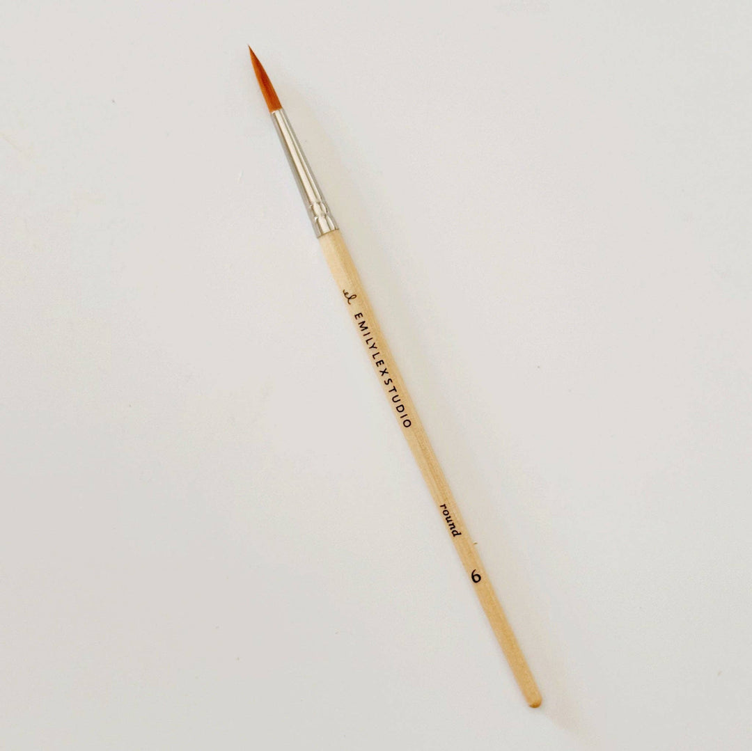 Watercolor Wood Paint Brushes Set of 5