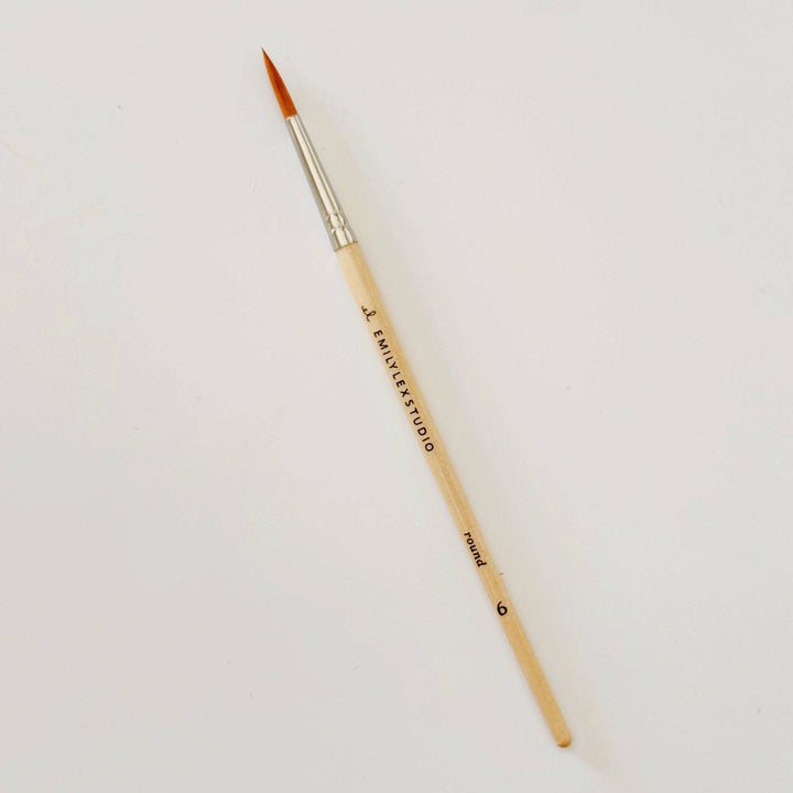 Watercolor Wood Paint Brushes Set of 5
