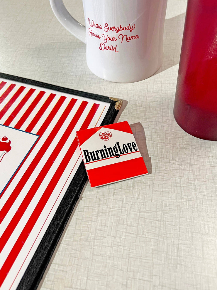 Cigarette Matchbook "Burning Love"