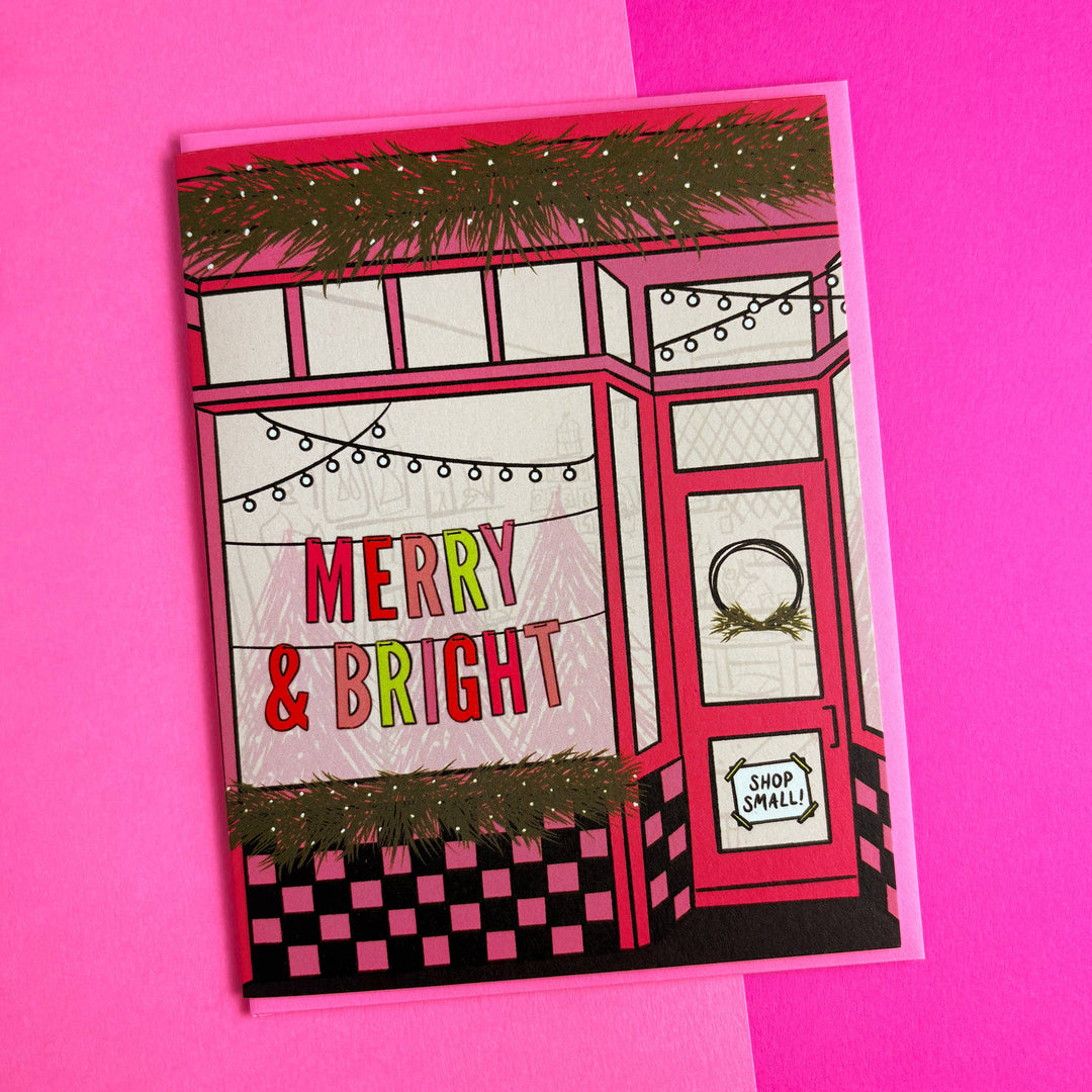 Holiday Shop Window Card: Single card