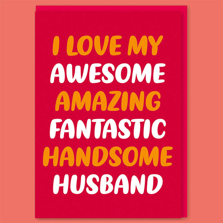 Handsome husband Valentines Greeting Card