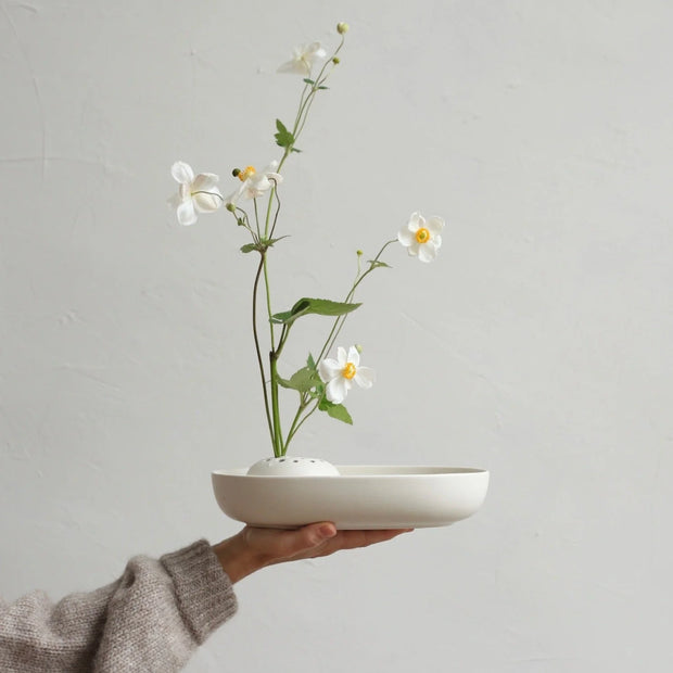 Ceramic Oval Dish, Matte White