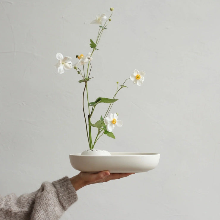 Ceramic Oval Dish, Matte White