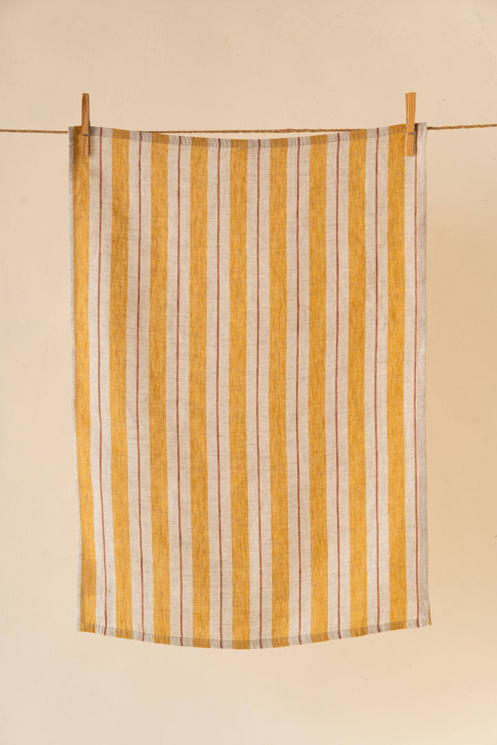 Striped Segue Linen Kitchen Towel