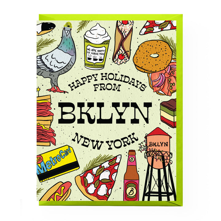 Happy Holidays from Brooklyn Card: Single card