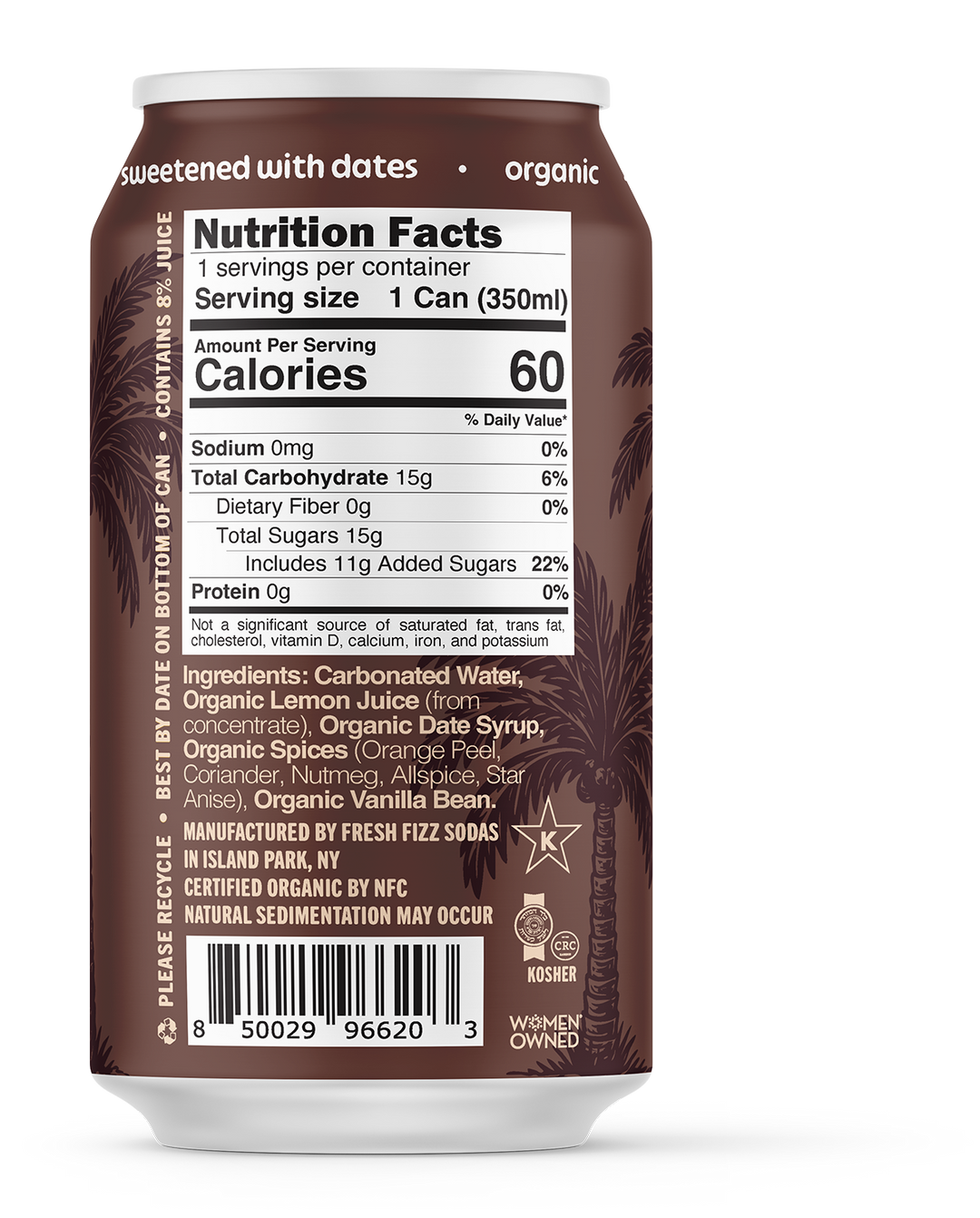 Date Cola - Natural Soda (12-Pack)