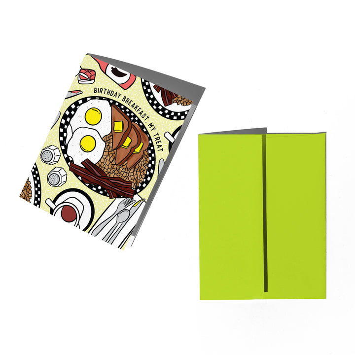Diner Breakfast Birthday Card