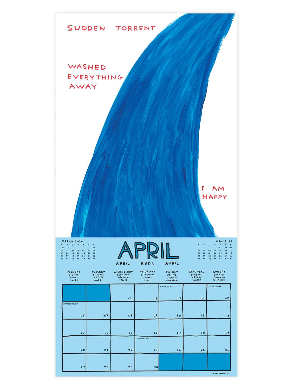 David Shrigley Official and Exclusive 2026 Wall Calendar