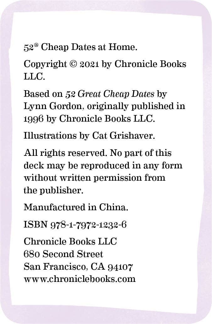 52 Cheap Dates at Home