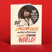 A MILLION BUCKS birthday card