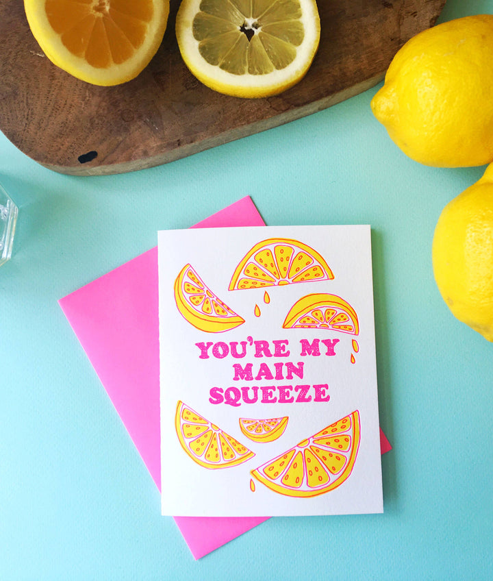 Main Squeeze - Happy Anniversary Card - Funny Greeting Card
