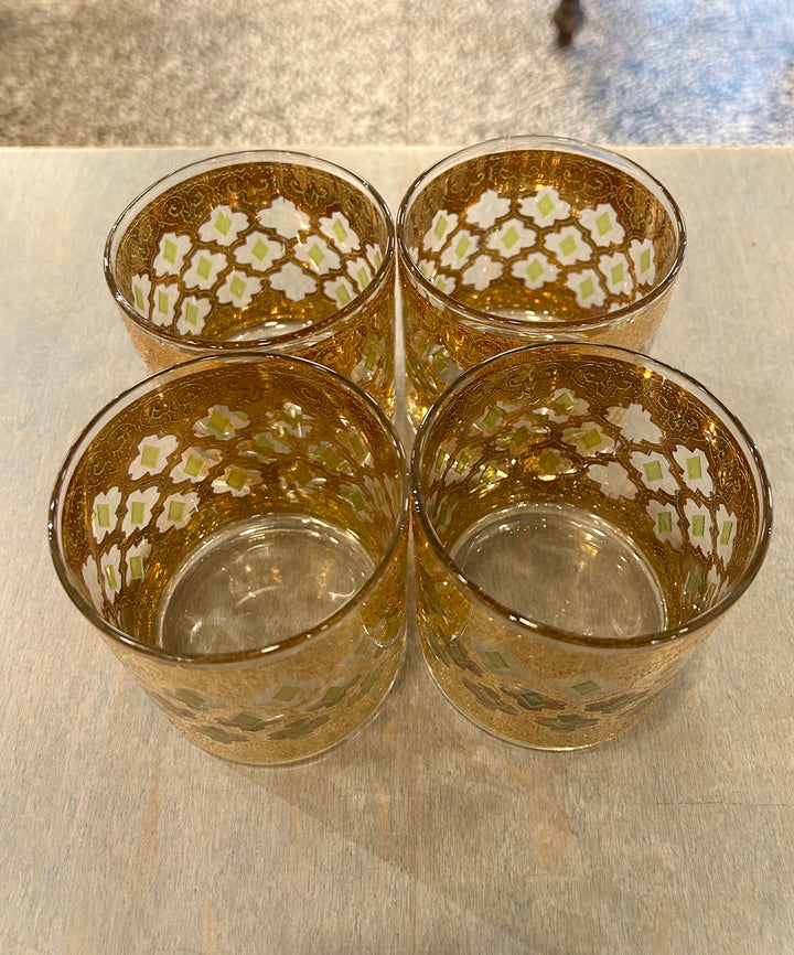 Vintage Gold Luster Glasses