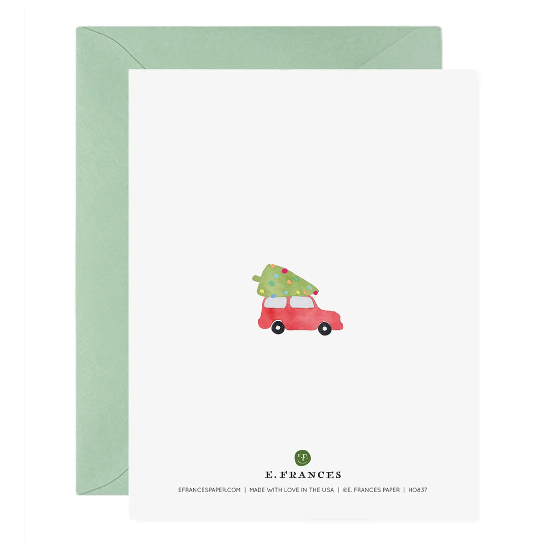 Fa La La La La Trees Christmas Card