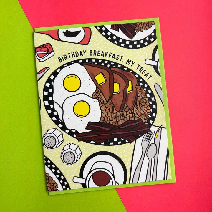 Diner Breakfast Birthday Card