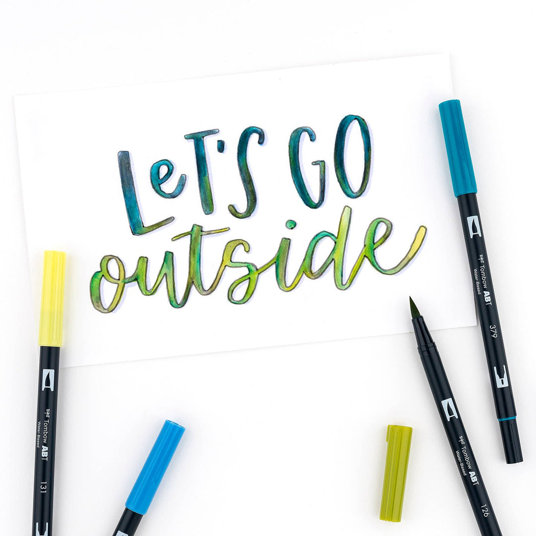 Dual Brush Pen Art Markers, Landscape, 6-Pack