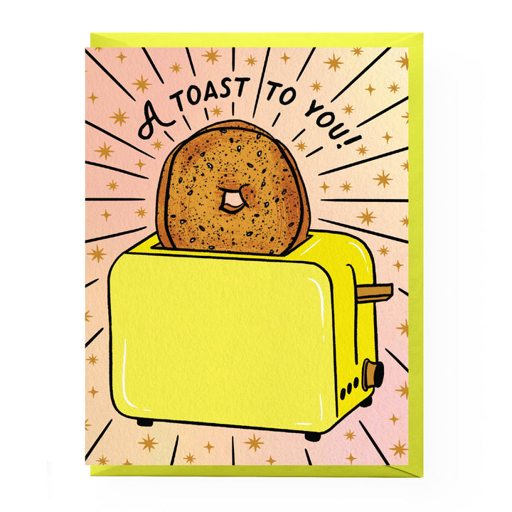 Everything Bagel Toast Congratulations Card