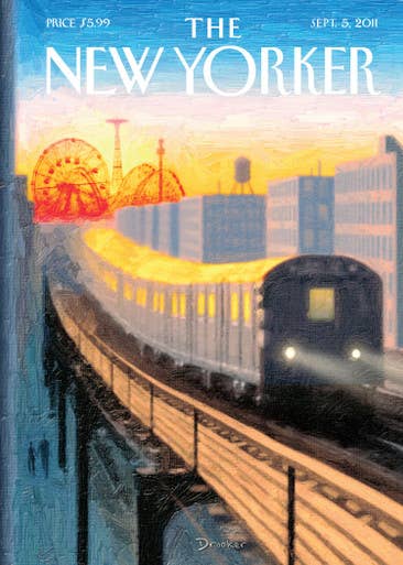 Coney Island Train Card