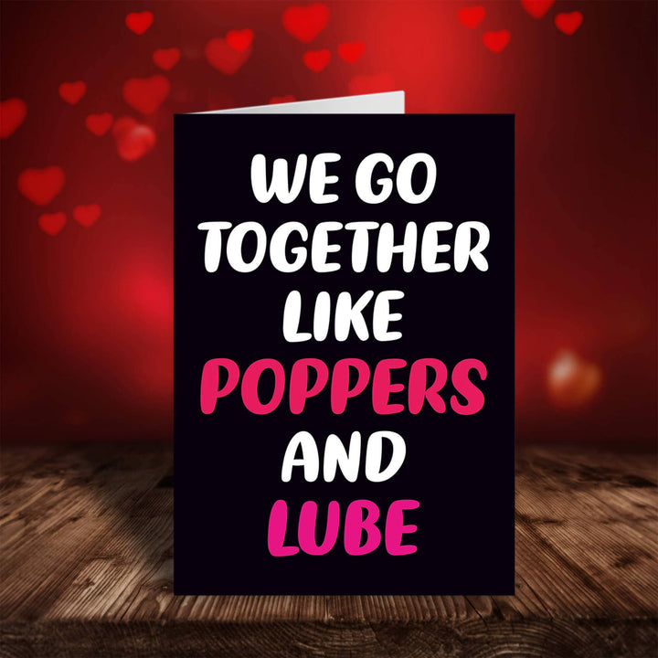 Poppers and Lube Greeting Card