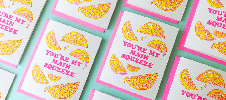 Main Squeeze - Happy Anniversary Card - Funny Greeting Card