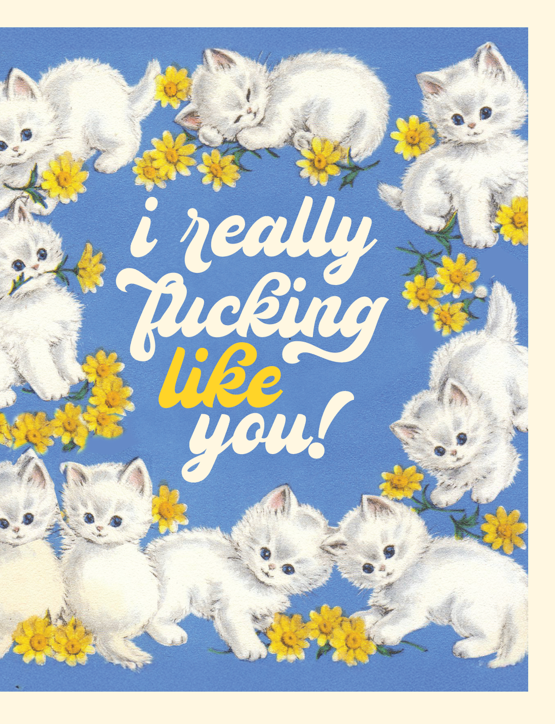 LIKE YOU KITTENS! love card
