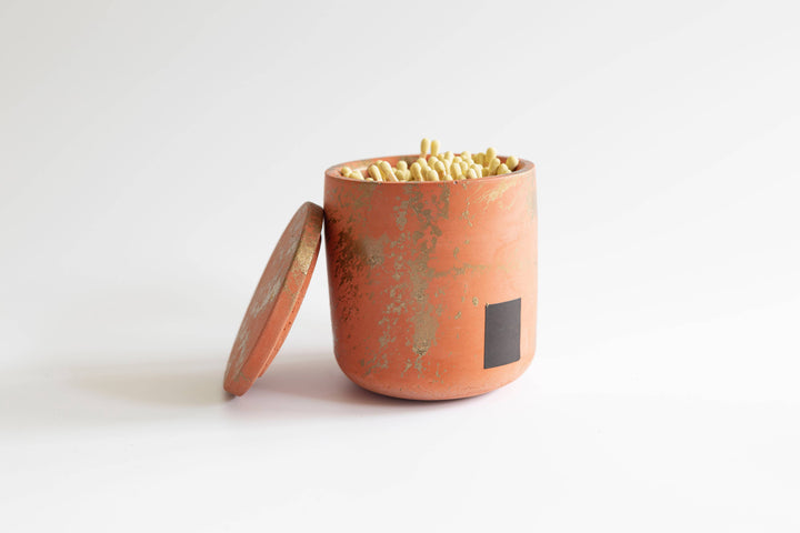 LTD Ed Brick & Gold Two Piece Match Holder