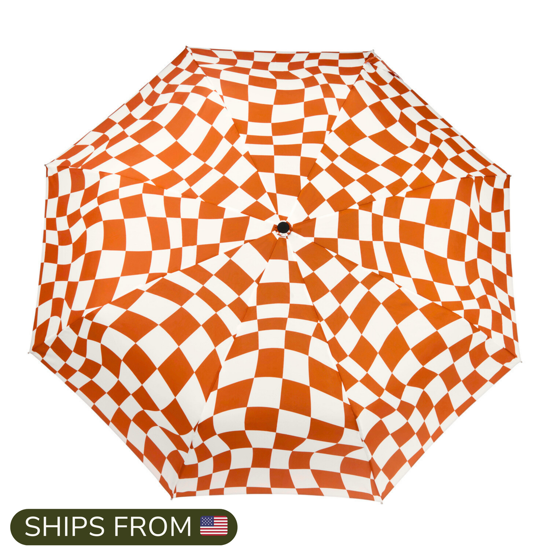 Peanut Butter Checkers Eco-Friendly Duckhead Umbrella