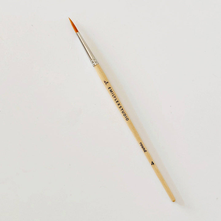 Watercolor Wood Paint Brushes Set of 5