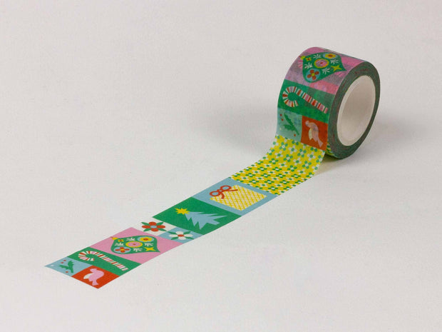 Holiday Block Washi Tape – 25mm