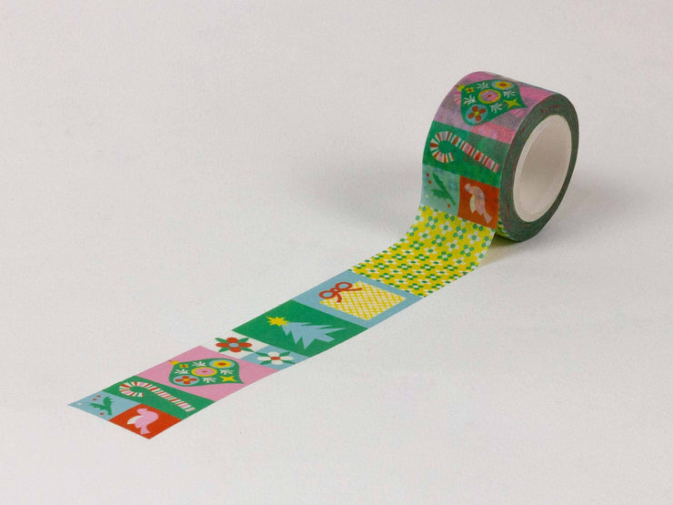 Holiday Block Washi Tape – 25mm