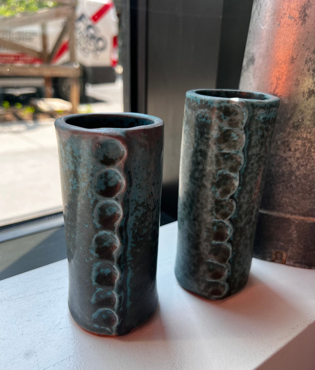 Oceanic Speckle Short Vase
