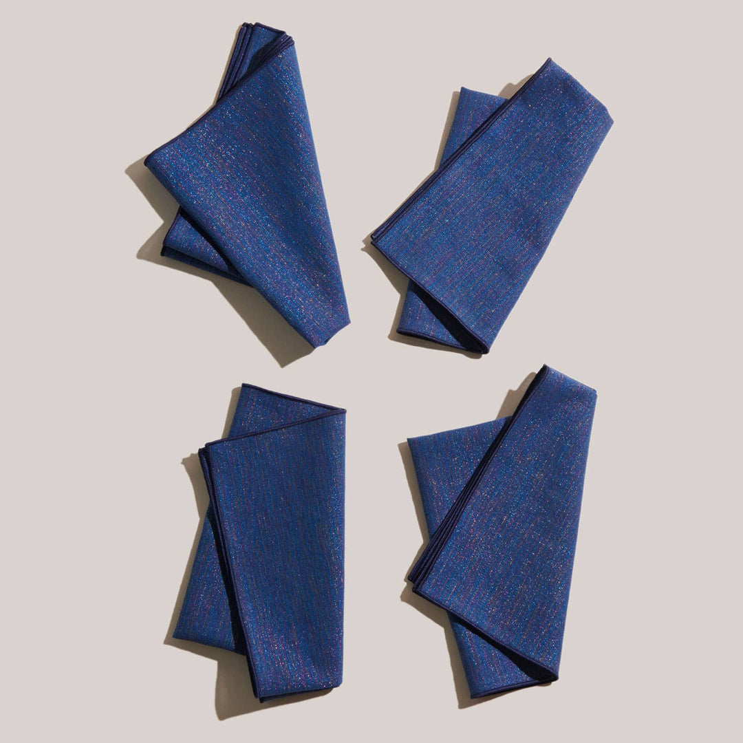 Sapphire Linen Napkins | Set of 4